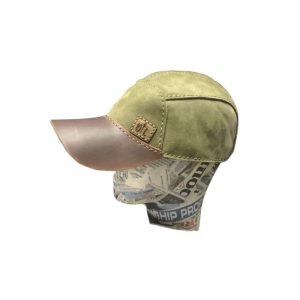 Green brown baseball cap