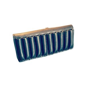 Black leather 10 bullet holder
