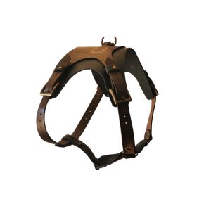 Leather dog harness
