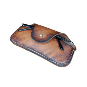 Leather glasses case