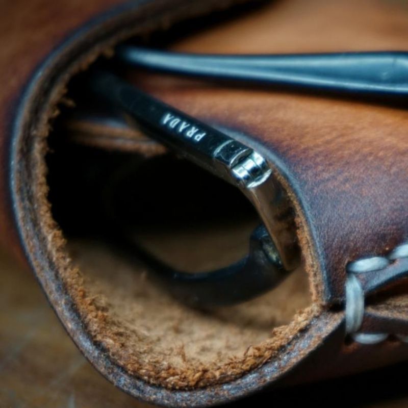 Leather glasses case