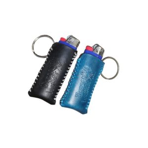 Full-Grain Leather Lighter Cover & Keyring
